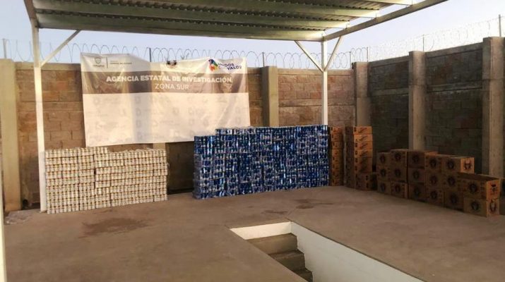 Aseguran 5 mil 400 latas de cerveza  y droga tras cateo en vivienda de Parral