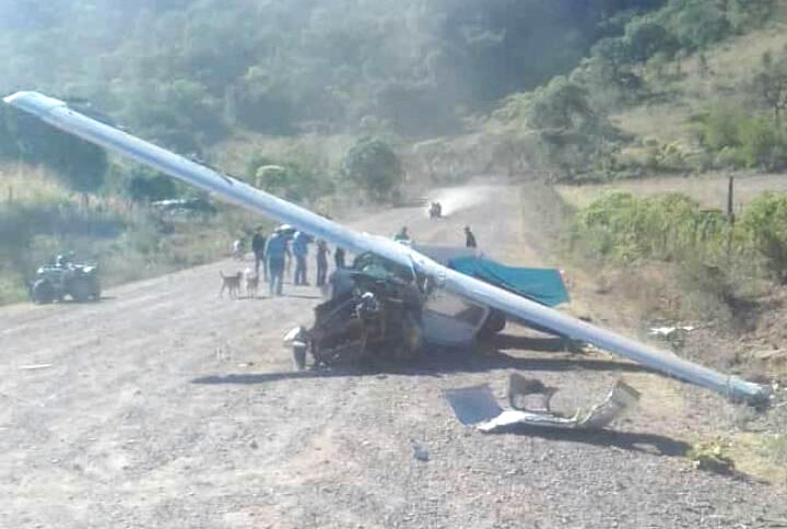 Reportan accidente aéreo en Guadalupe y Calvo