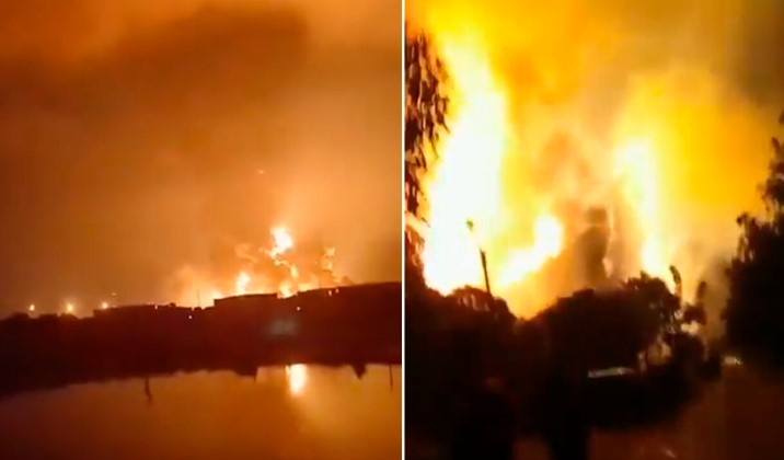 (VIDEOS) Explota refinería en Indonesia