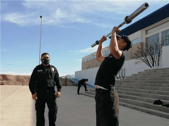 Prueban resistencia física de cadetes de Policía Municipal