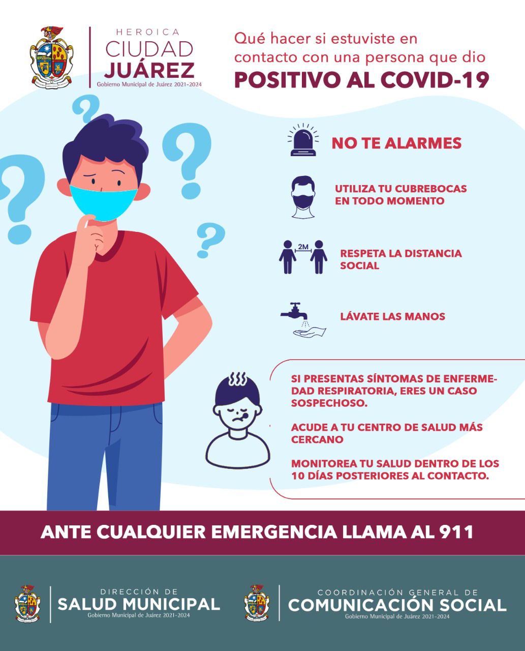 Pide Salud Municipal de Juárez colaboración ciudadana para atender prevención del COVID-19
