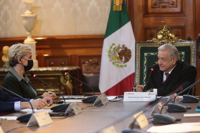 AMLO se reúne con la secretaria de Energía de EU, Jennifer Granholm