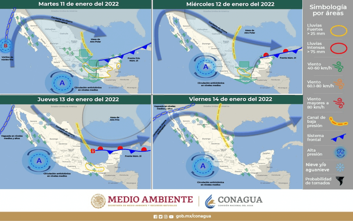 Gélidas temperaturas en el estado para las próximas horas; CEPC