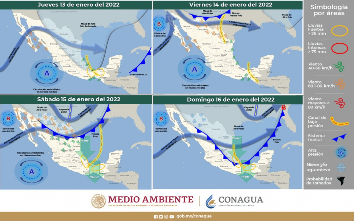 Prepárate: Vienen lluvias y más frío al estado este fin de semana