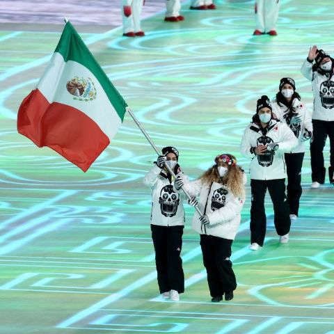 Así se presentó la delegación mexicana en la ceremonia de Apertura de Beijing 2022