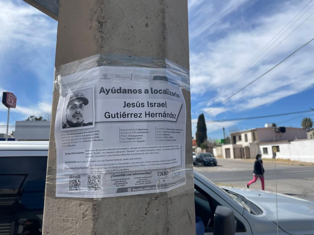 Realizan operativo en Chihuahua para localizar a Jesús Israel Gutiérrez Hernández