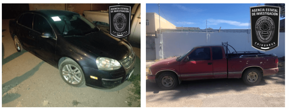 Aseguran dos vehículos con reportes de robo, uno en Cuauhtémoc y otro en La Junta, Guerrero