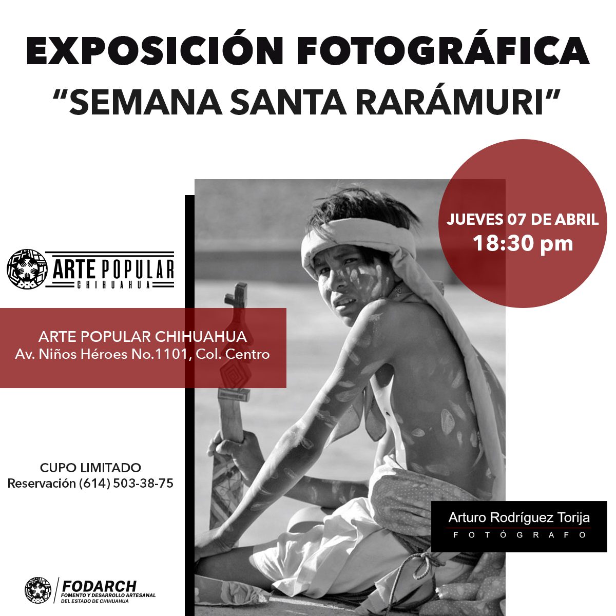 Presenta FODARCH exposición fotográfica sobre Semana Santa en la sierra Tarahumara