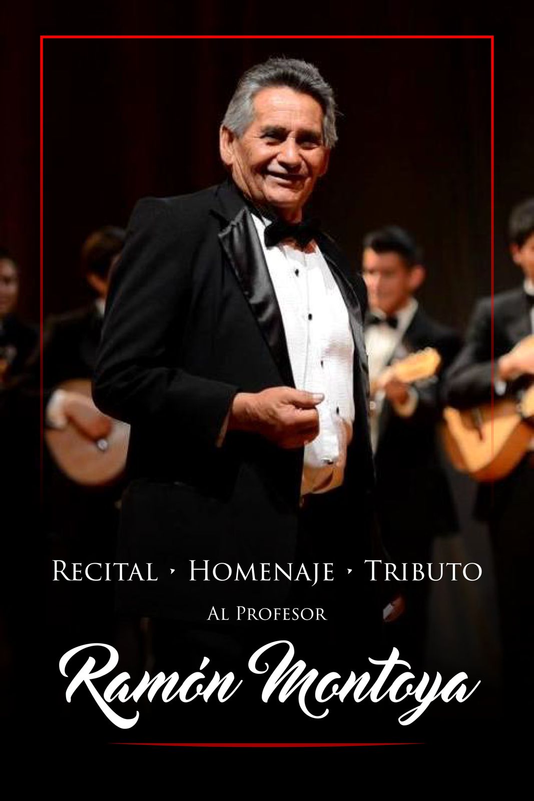 Ofrecen homenaje con recital a la memoria del Profesor Ramón Ahumada Montoya