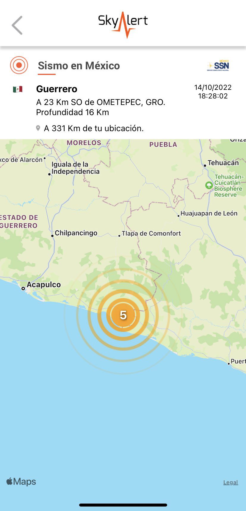 Se registró sismo de 5.0 en Guerrero; no ameritó alerta en CDMX