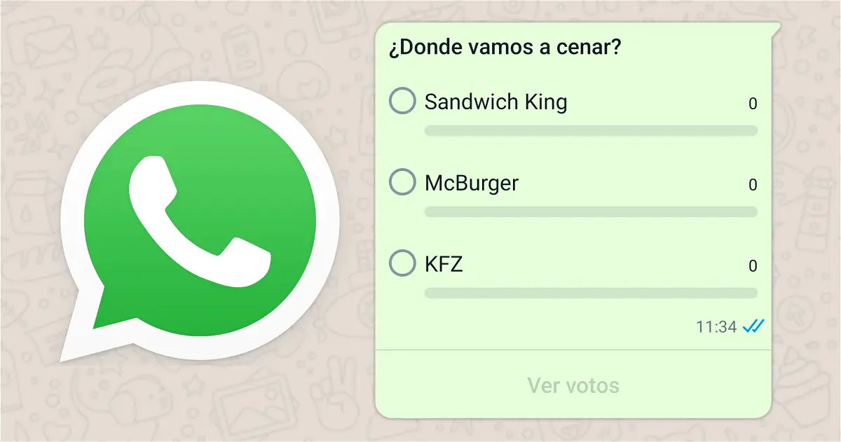 WhatsApp habilita las encuestas y así puedes realizarlas
