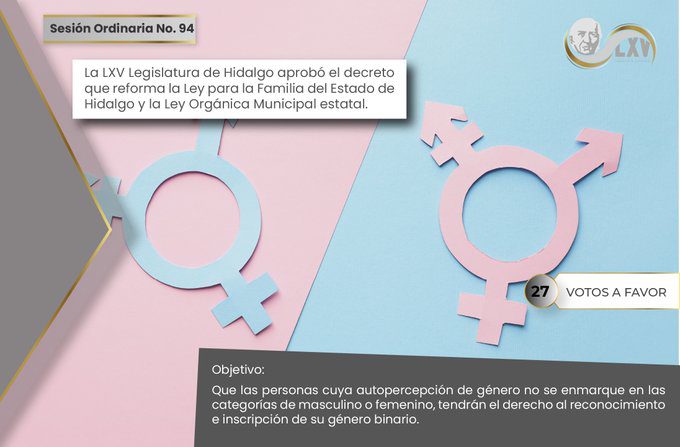Hidalgo hace historia y se convierte en el primer estado en reconocer el género ‘no binario’