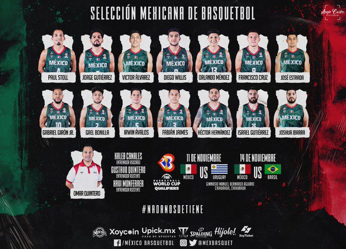 Selección Mexicana de baloncesto, lista para penúltimo clasificatorio