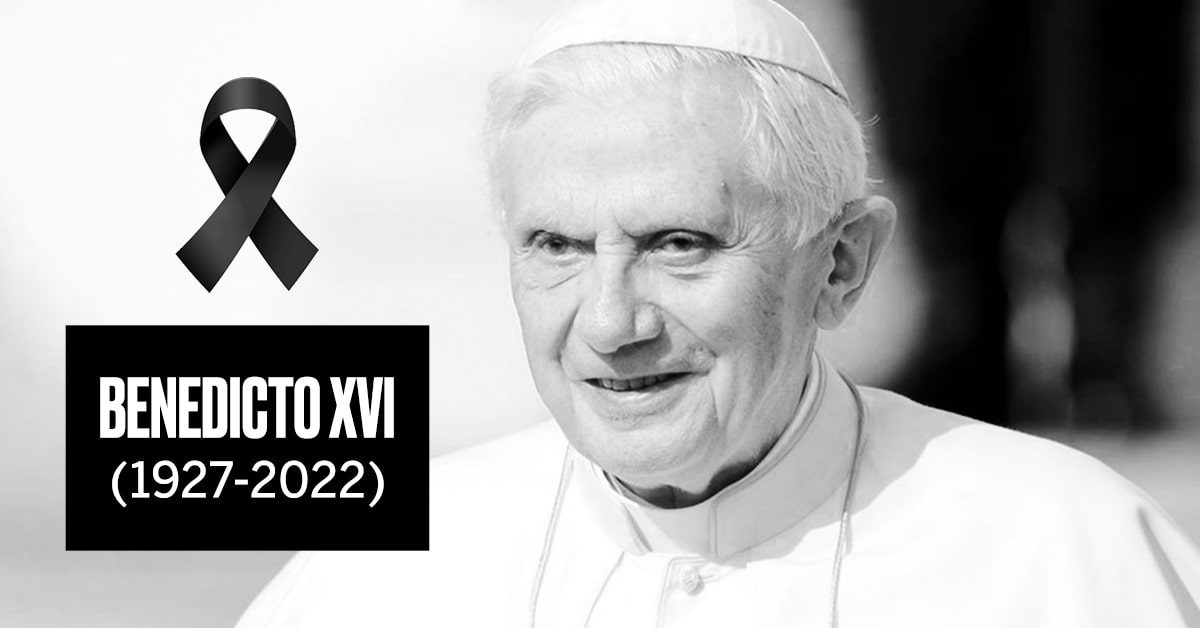 Falleció el papa emérito Benedicto XVI, a la edad de 95 años