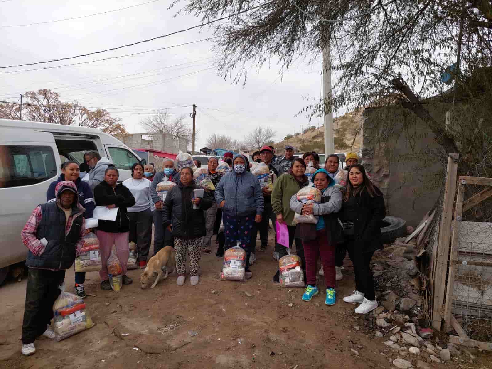 Entregan despensas en diversas zonas de Ciudad Juárez