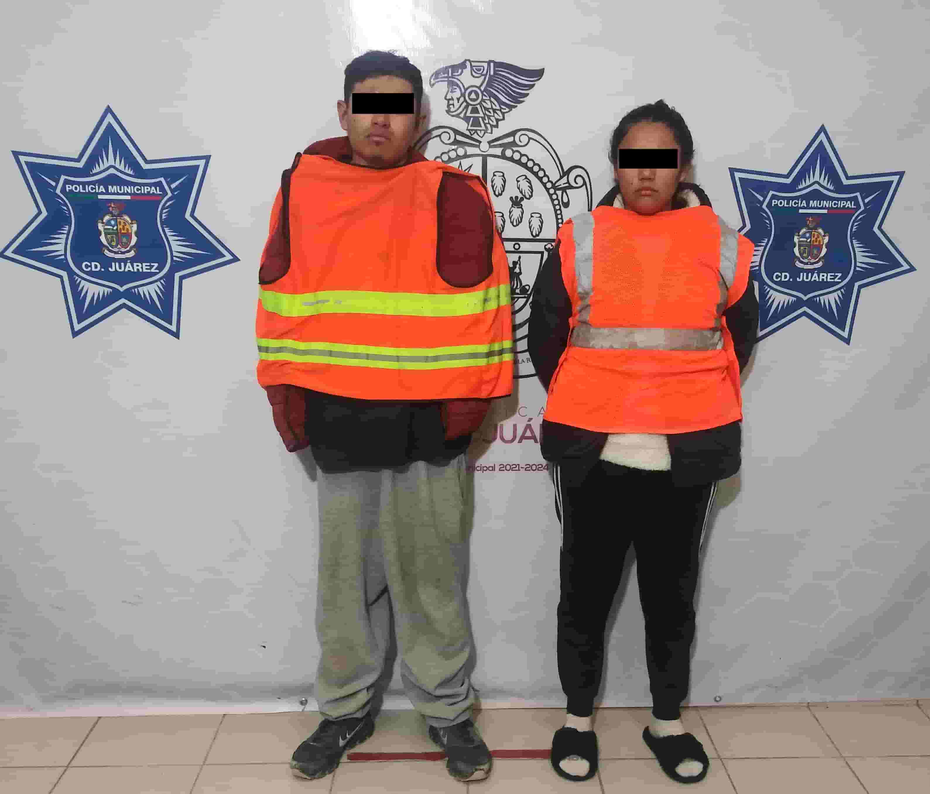 Arrestan en Ciudad Juárez a pareja sentimental en posesión de un arma de fuego y cartuchos útiles