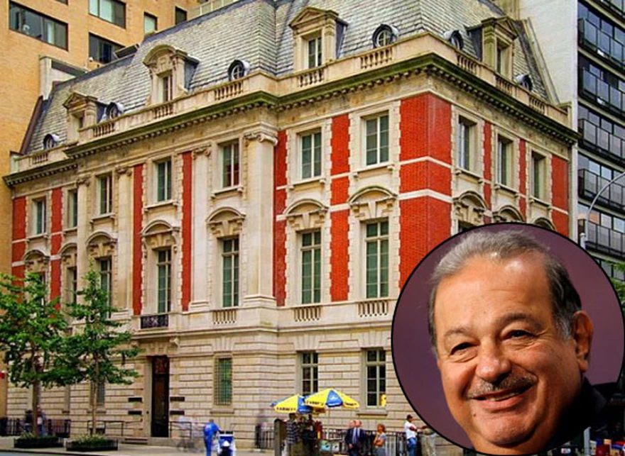 Carlos Slim pone a la venta la mansión más costosa de NY -nuevamente-