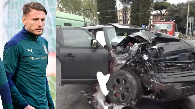 Ciro Immobile sufre terrible accidente tras chocar con tranvía con su coche