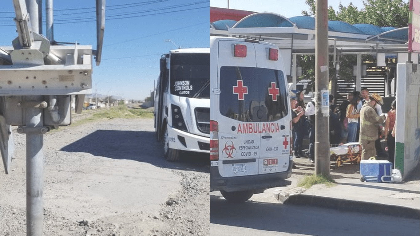 JUÁREZ | Tren choca a camión que transportaba a niños a museo; 6 niños lesionados