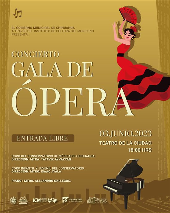 Invitan a Gala de Ópera en el Teatro de la Ciudad