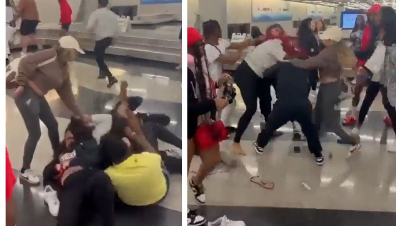 Pasajeros arman pelea campal en el aeropuerto de Chicago; graban insólita agresión