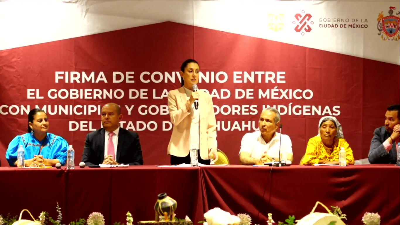 Firma Claudia Sheinbaum convenio de promoción turística con municipios de Chihuahua