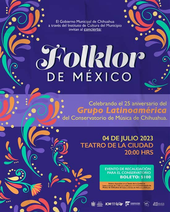 Conservatorio de Música de Chihuahua invita a evento folklórico recaudatorio