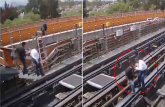Sale a la luz el momento exacto en que trabajador del Metro muere tras caer en vías