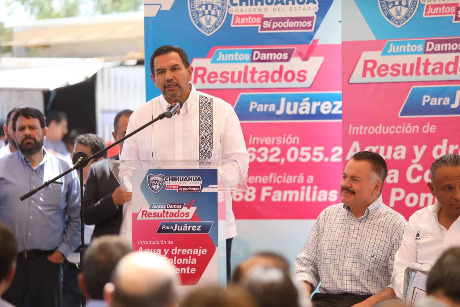 Agradece Cruz Pérez Cuellar al estado por iniciar la introducción de agua y drenaje en el poniente de la ciudad