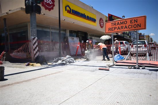 Presenta 90 por ciento de avance rehabilitación de avenida Ocampo