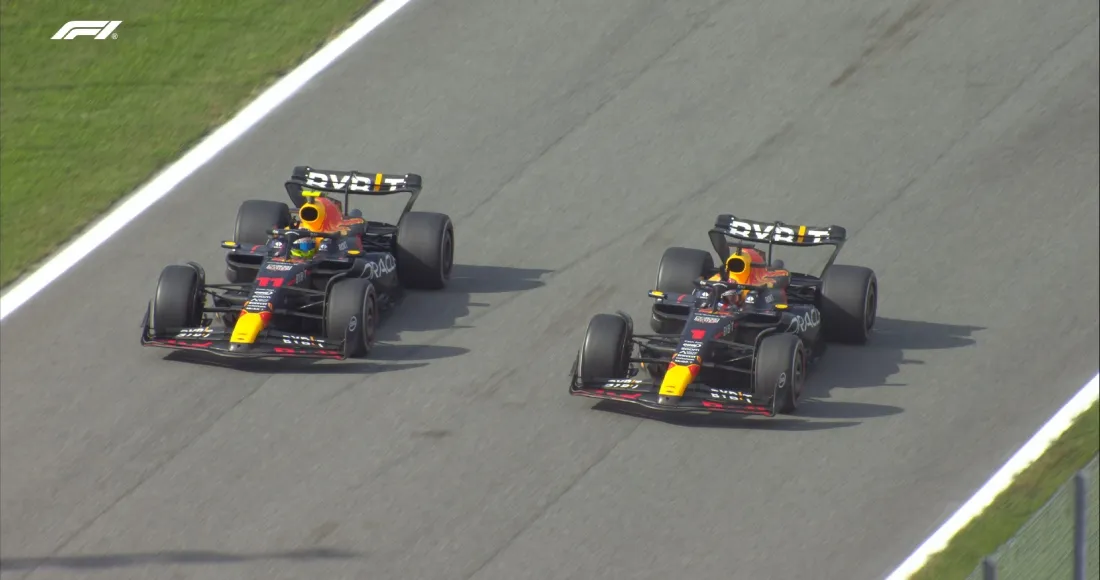 Max Verstappen y “Checo” Pérez hacen el 1-2 en el GP de Italia; Sainz queda tercero