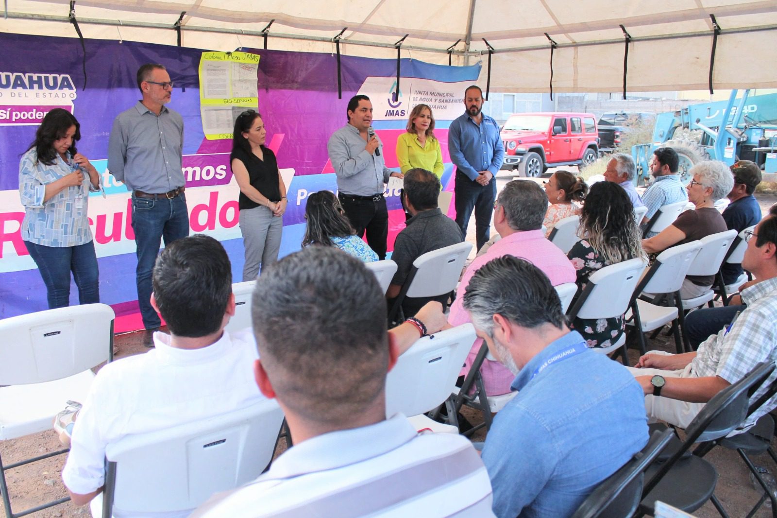 Firman JMAS y vecinos de la colonia 1º de Mayo convenio para la instalación del servicio de alcantarillado sanitario