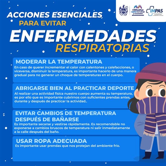 Ante cambios de temperatura, conoce cómo evitar enfermedades respiratorias