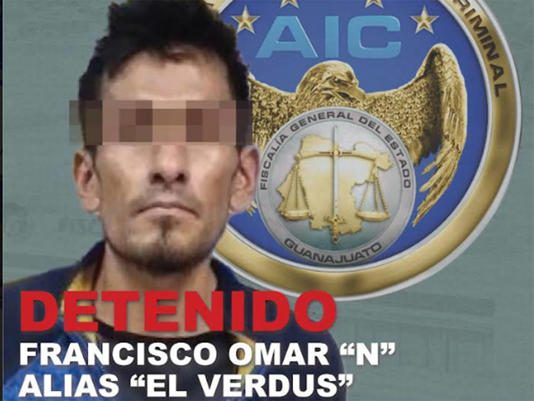 Cae ‘El Verdus’ uno de los sicarios de 5 jóvenes en Celaya, Guanajuato