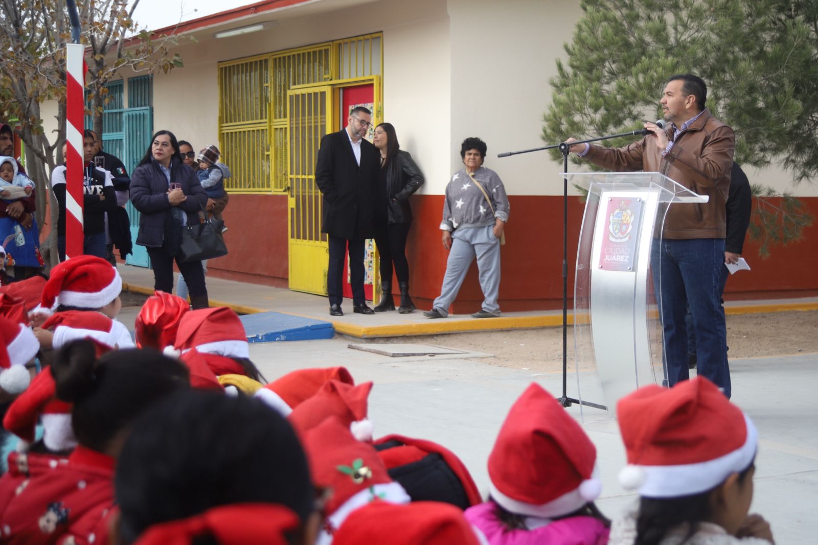 Entrega Presidente Cruz Pérez Cuéllar rehabilitación del Jardín de Niños “Simona Barba”