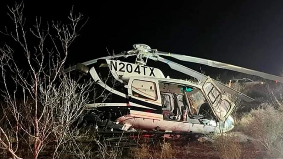 Se estrella helicóptero de Texas que patrullaba la frontera de EEUU y México