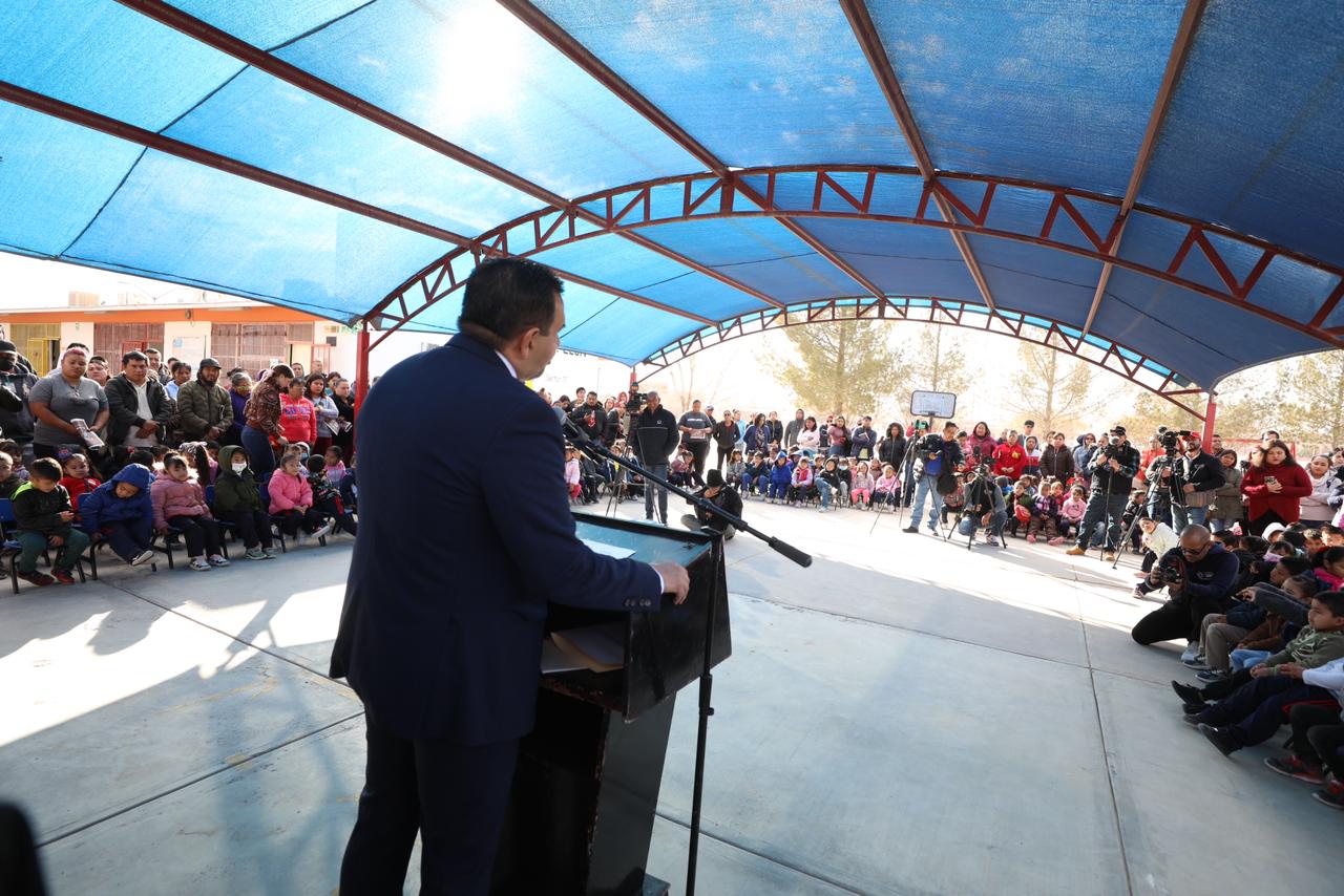 Entrega Cruz Pérez Cuellar obras de rehabilitación en el Jardín de Niños Luis L. León