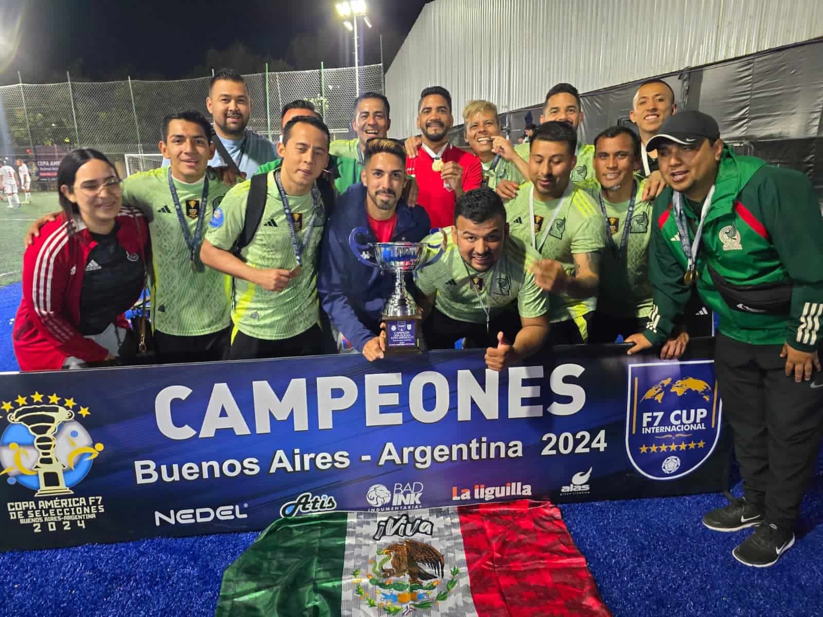 Juarenses ganan Copa América de Fútbol 7 en Argentina