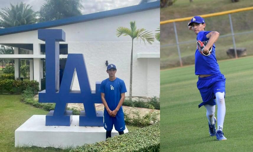 Asiste estudiante del CECyTECH a segundo llamado de la academia de beisbol de los Dodgers