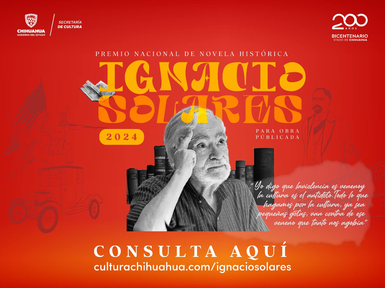 Convocan a escritores a participar en el Premio Nacional de Novela Histórica Ignacio Solares