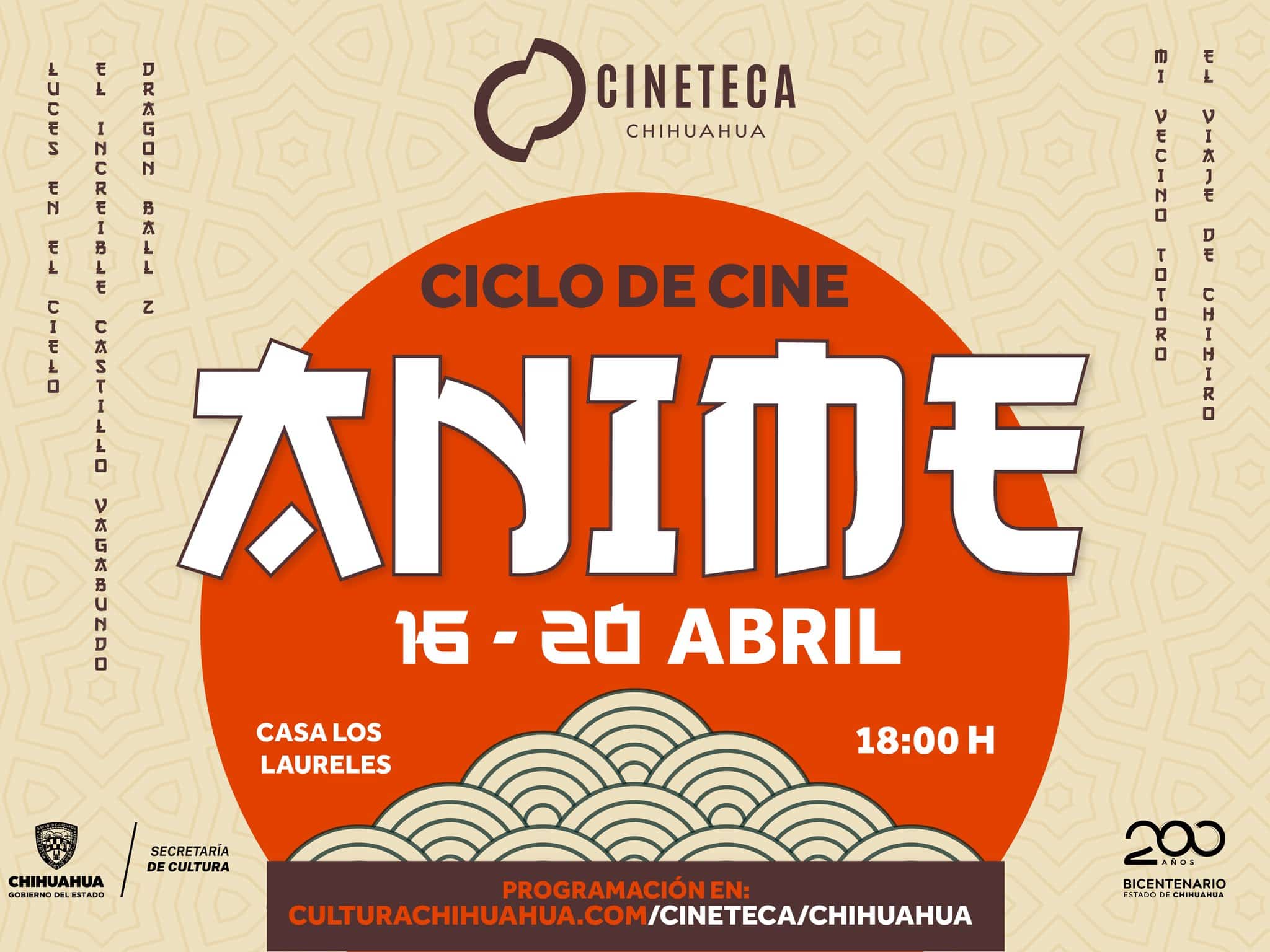 Presentará Cineteca Chihuahua Ciclo de Cine Anime