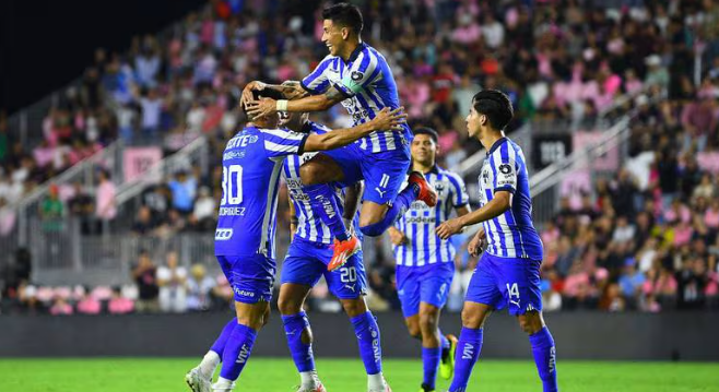 Monterrey remonta y supera a Inter de Miami en cuartos de final de Concachampions