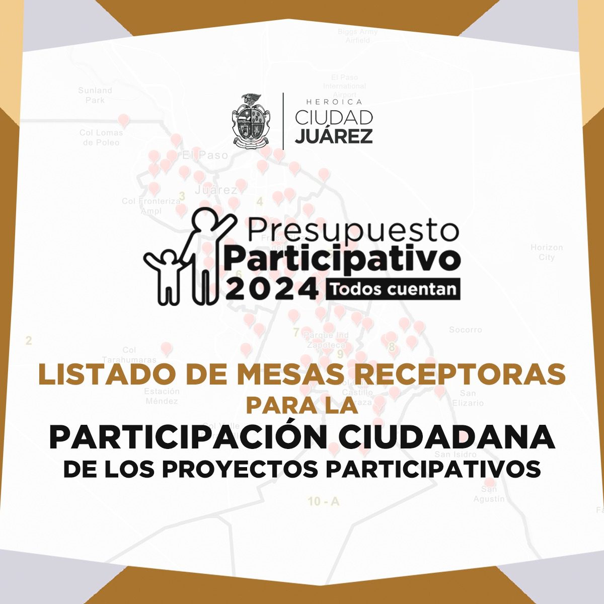 Te decimos donde votar los proyectos del Presupuesto Participativo 2024 de Ciudad Juárez