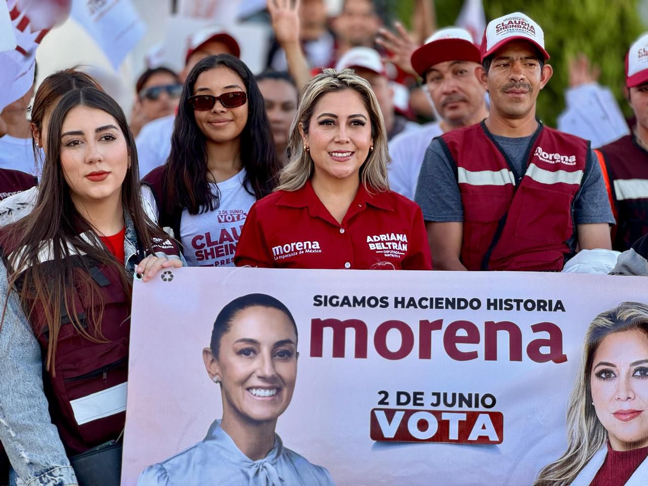 El Plan C se consolidará con el voto seis de seis por los candidatos de Morena: Adriana Beltrán