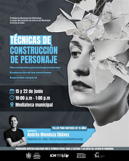 Participa en el taller Técnicas de Construcción del Personaje