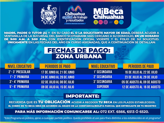 Estas son las fechas para cobrar la beca académica del Municipio