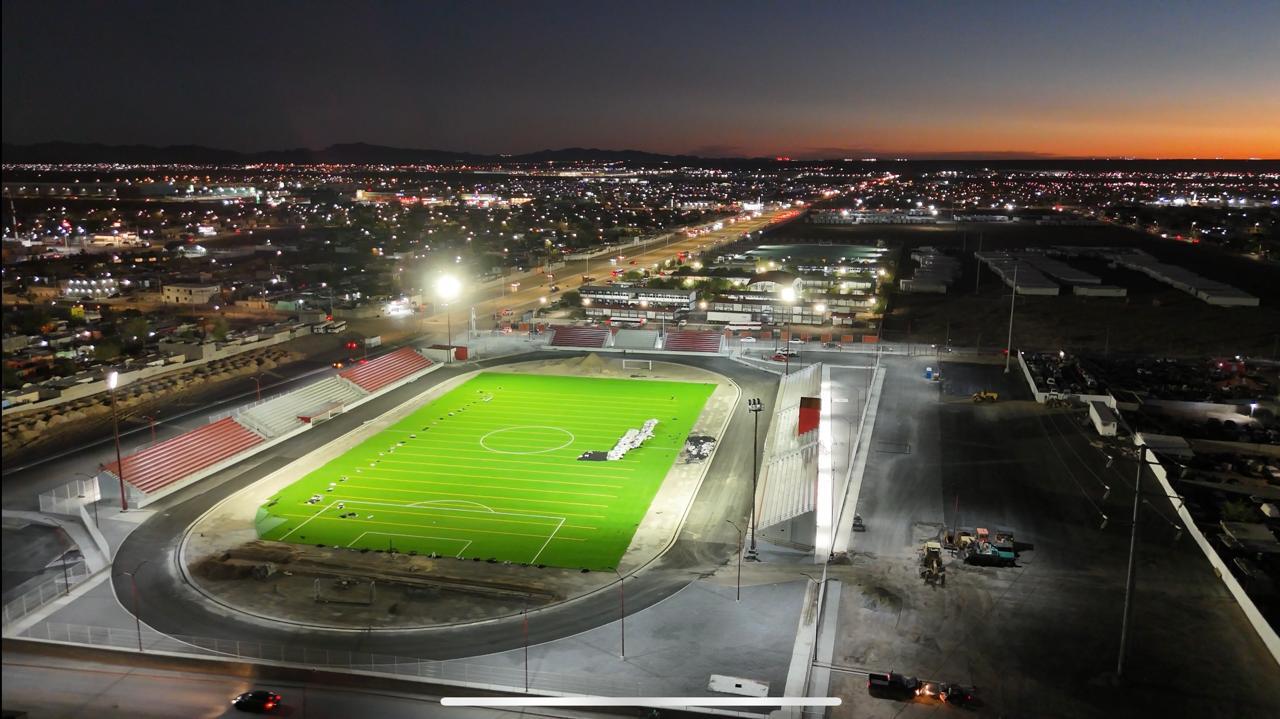 Avanza Municipio de Juárez con la iluminación en el Estadio 8 de Diciembre