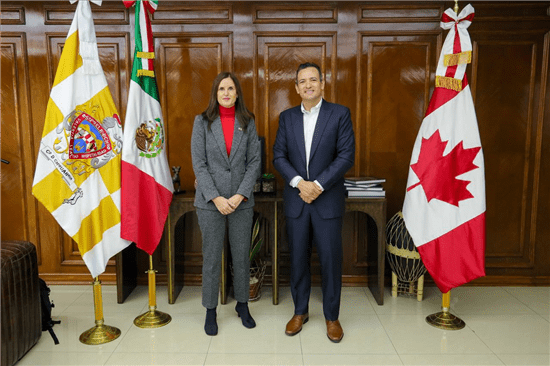 Recibe alcalde Marco Bonilla a nueva cónsul de Canadá en Monterrey