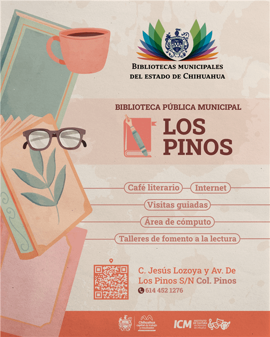 Invitan a disfrutar de las actividades de la Biblioteca Pública Municipal Los Pinos