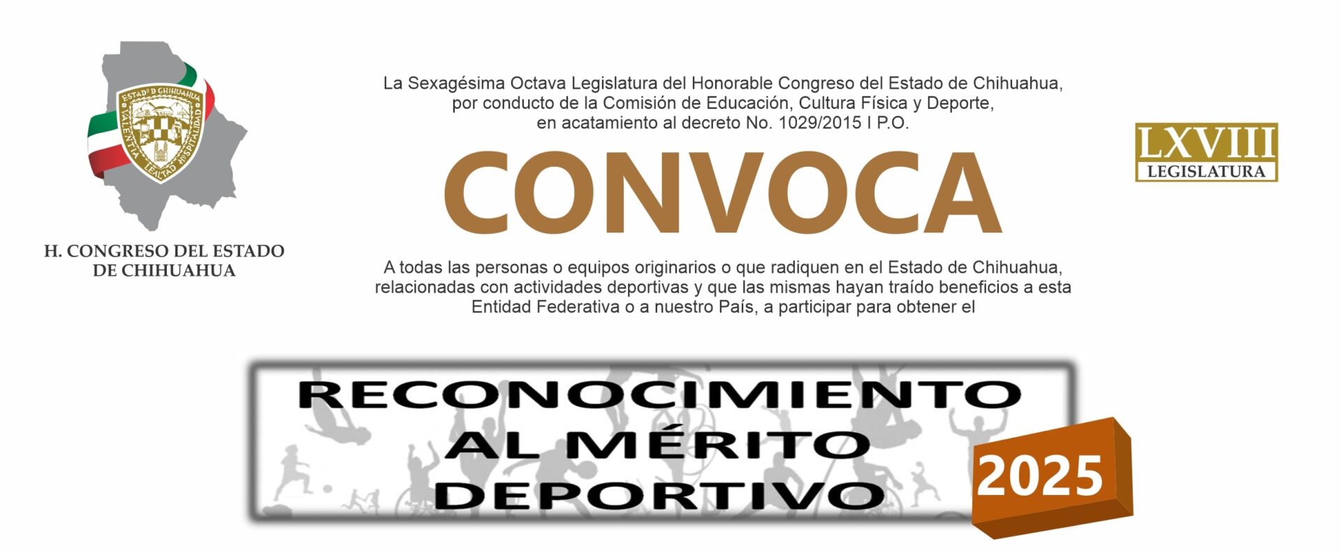 Abren la convocatoria del Reconocimiento al Mérito Deportivo